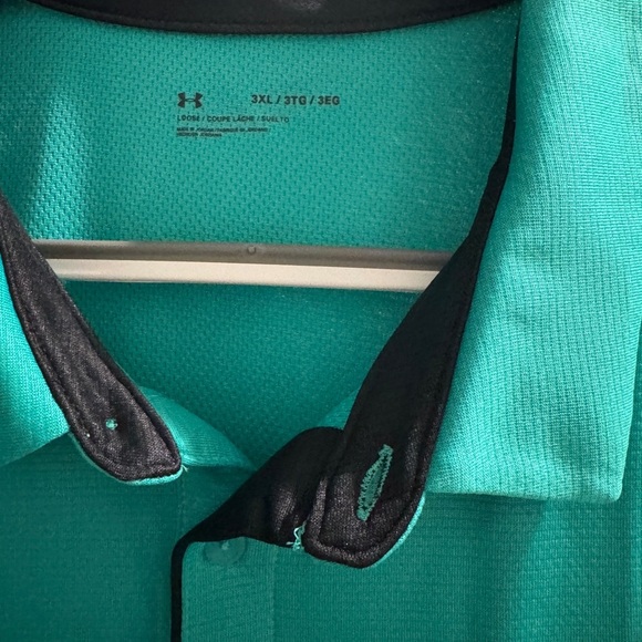 NWT under Armour Mens Tech Polo Birdie Green/Black Sz XXL - Picture 6 of 7